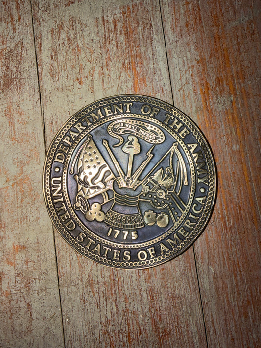 Department Of Army Bronze Plaque -- #77