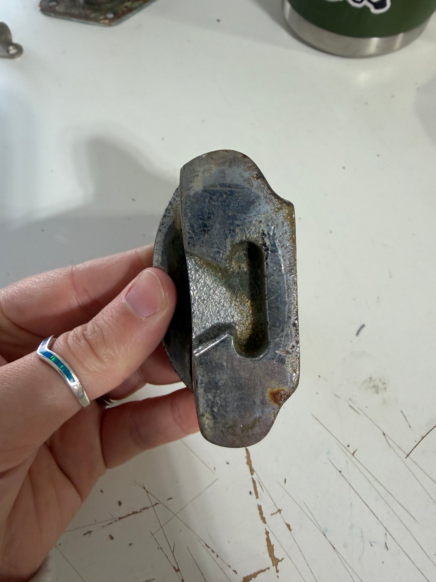 Chromed Bronze Half Hinge