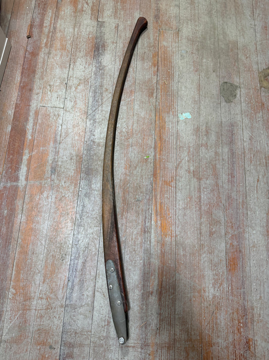 45" Slightly Curved Tiller Handle - Bronze Hardware -- #25