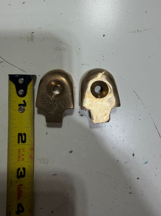 PAIR Bronze Track Ends - 1 1/8"