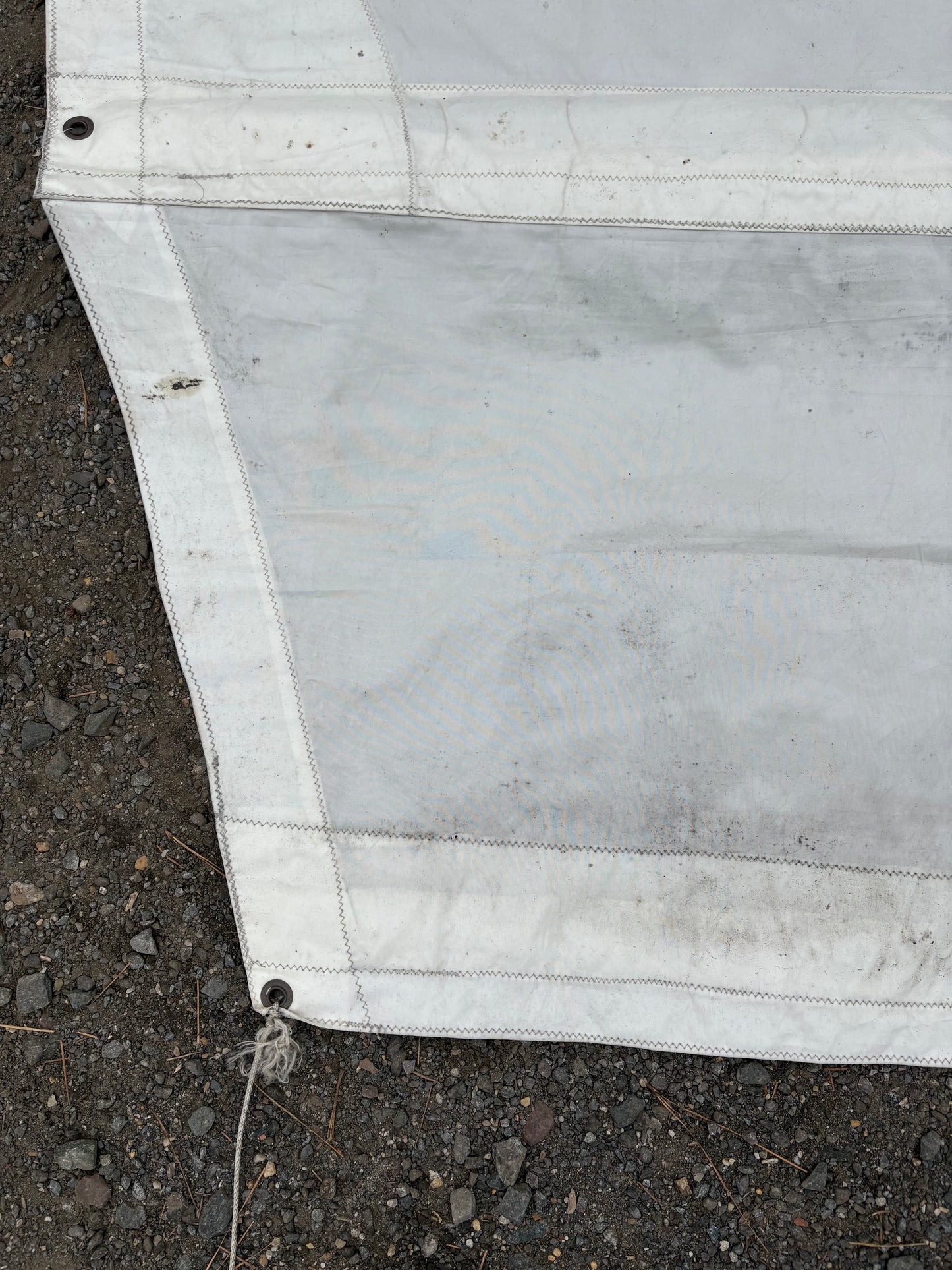 Tartan 34C White Sail Material Shade - 11'10" Total Length