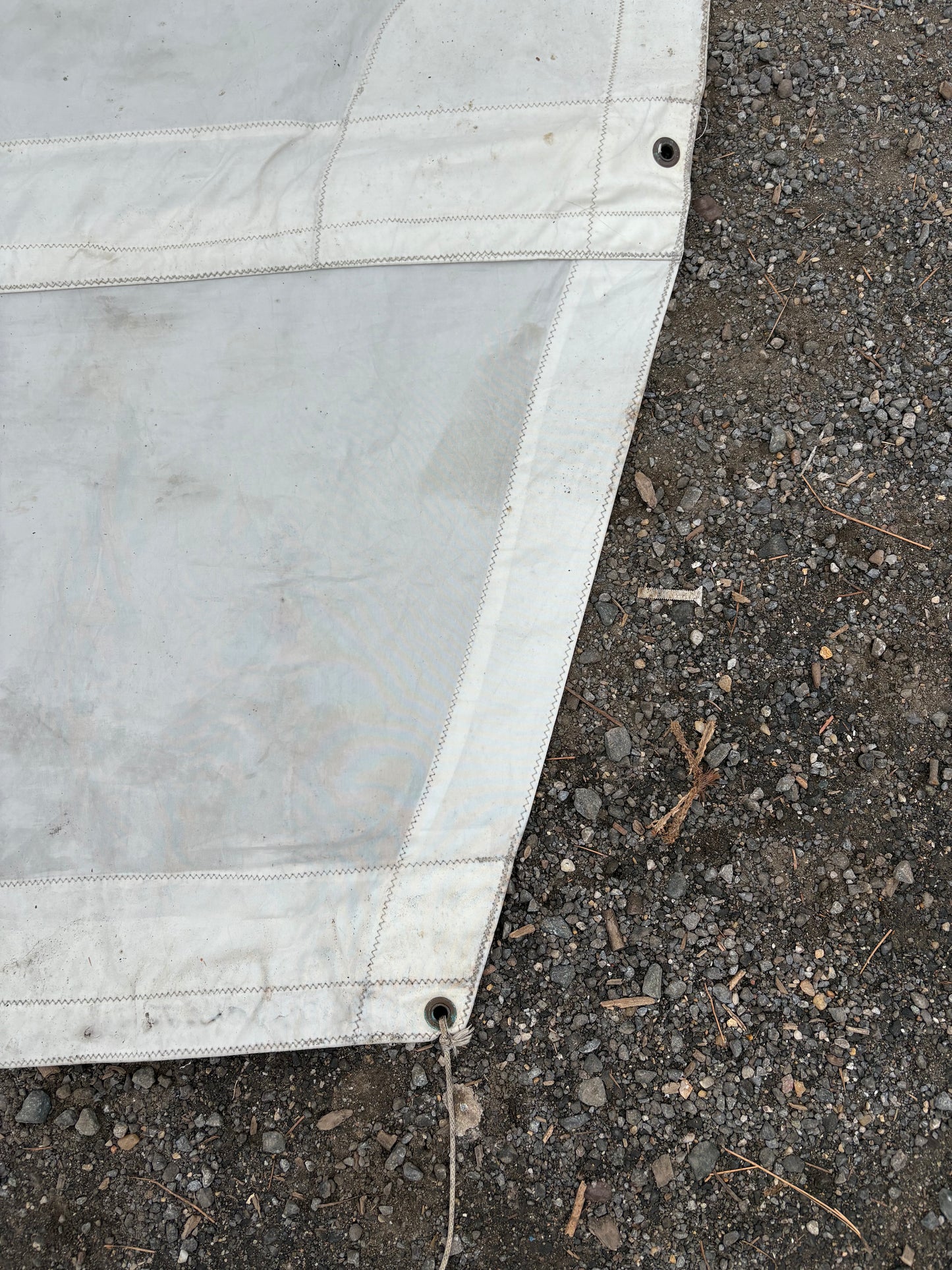 Tartan 34C White Sail Material Shade - 11'10" Total Length