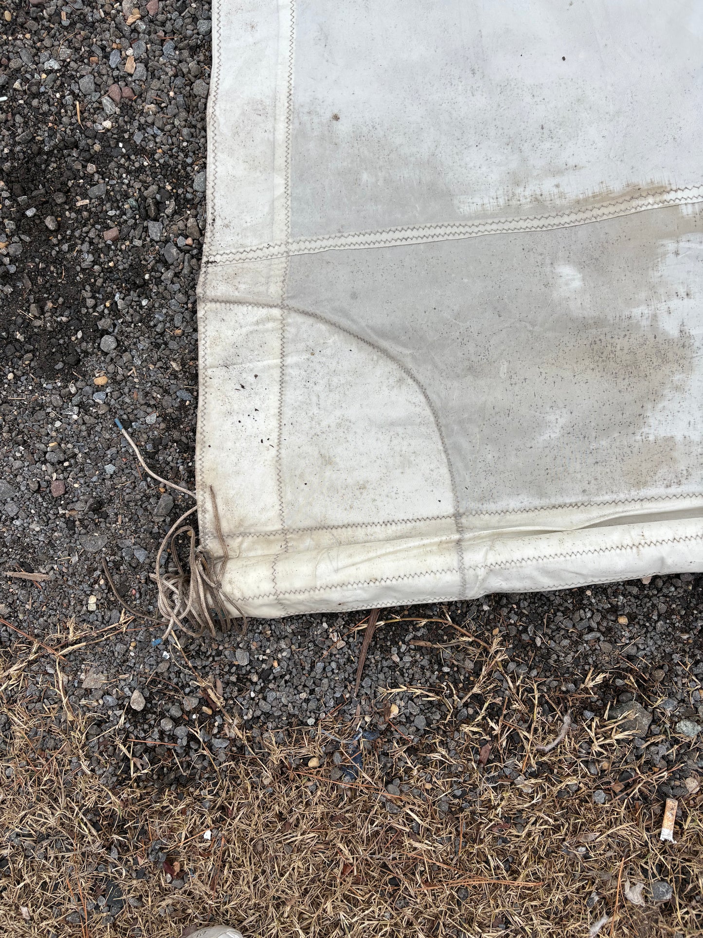 Tartan 34C White Sail Material Shade - 11'10" Total Length