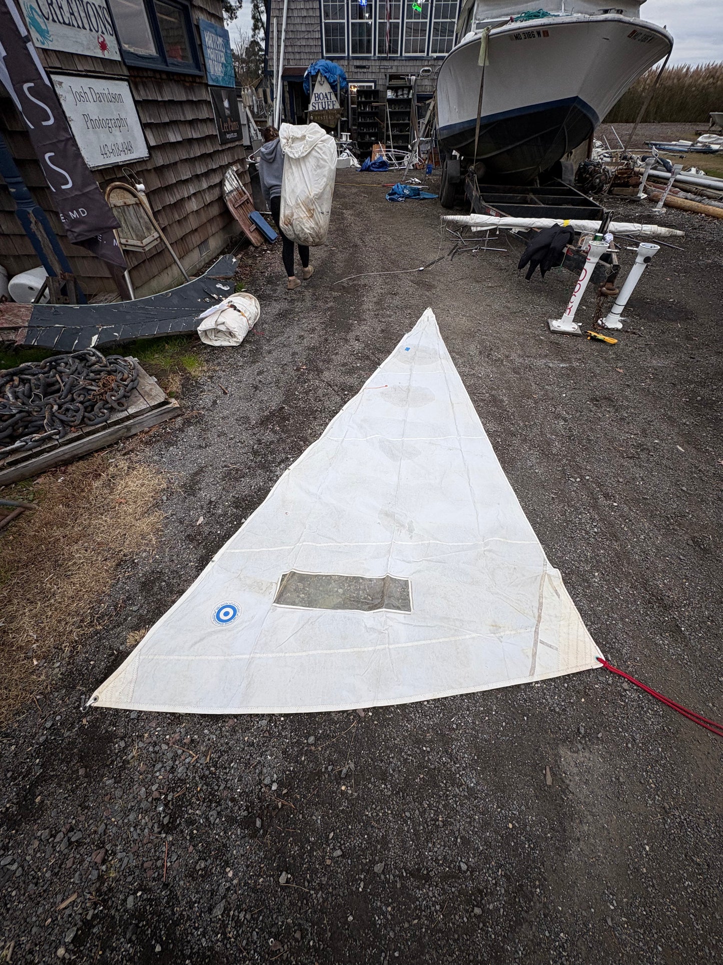 Small Jib Sail - 14'7" x 13' x 6'9"