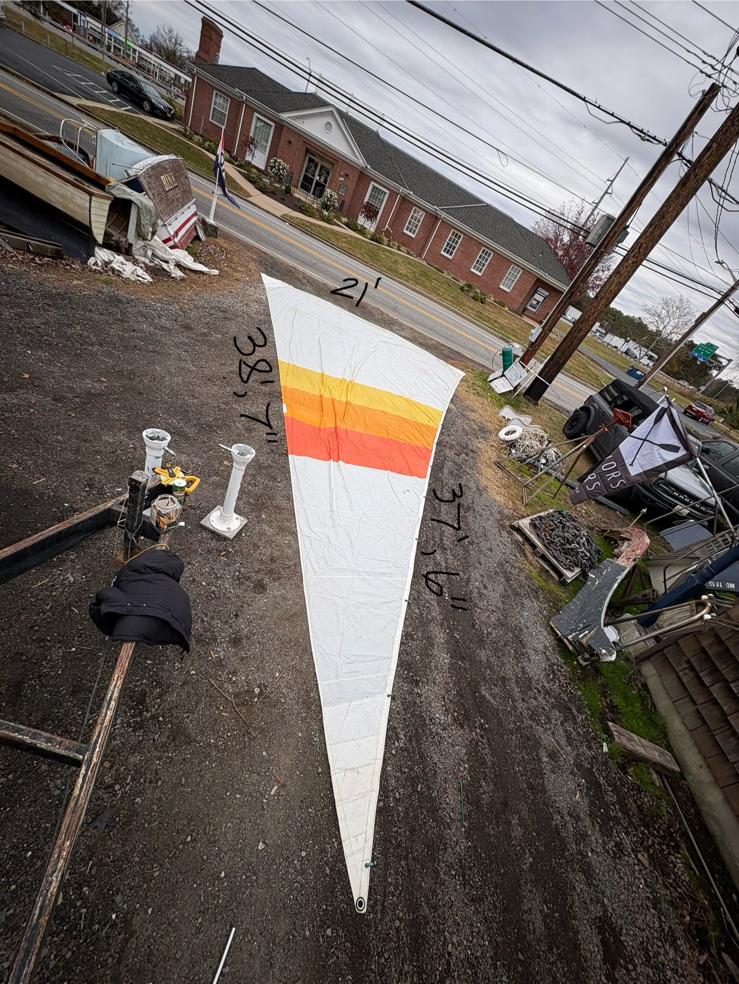 Catalina 34 - 180 Drifter Sail - 38'7" x 37'6" x 21"