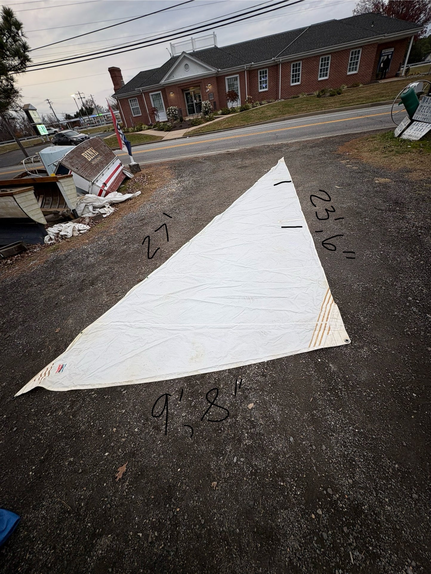 Jib Sail - 27' x 23'6" x 9'8"