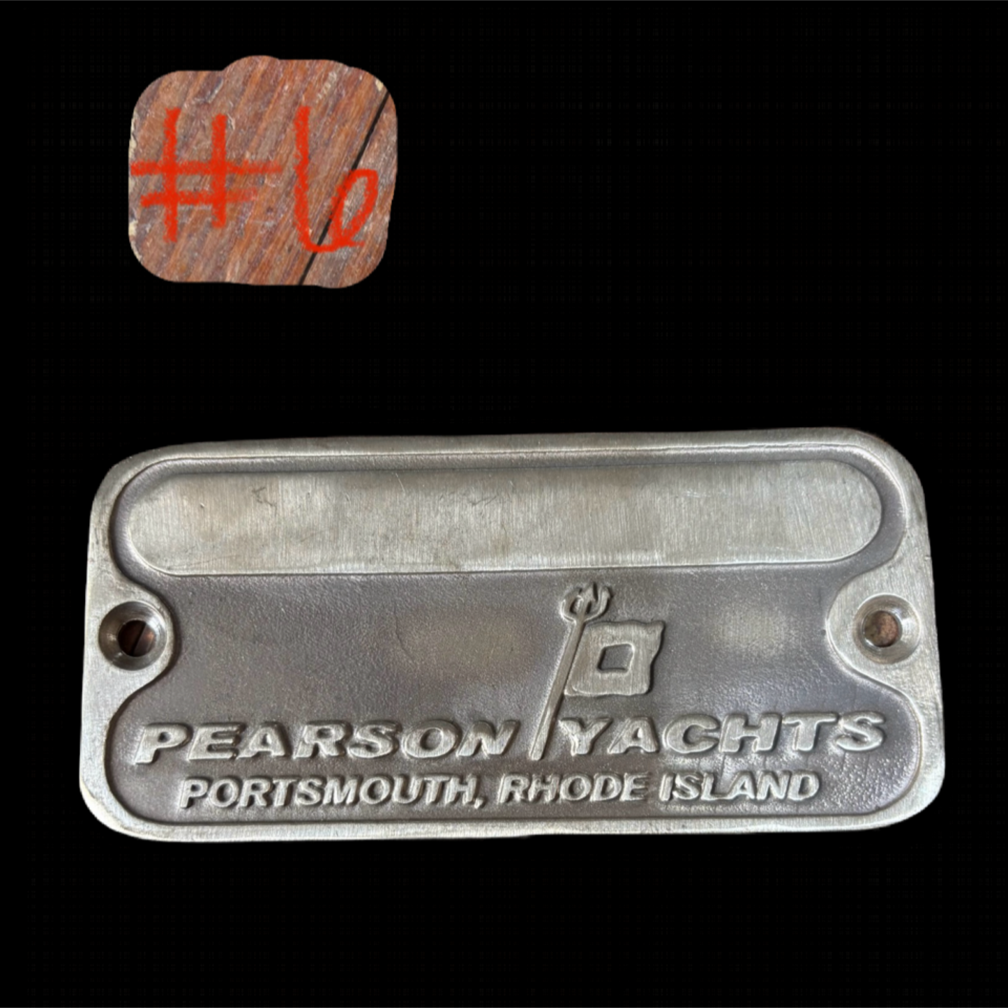 Pearson Yachts Portsmouth, Rhode Island Builders Plate