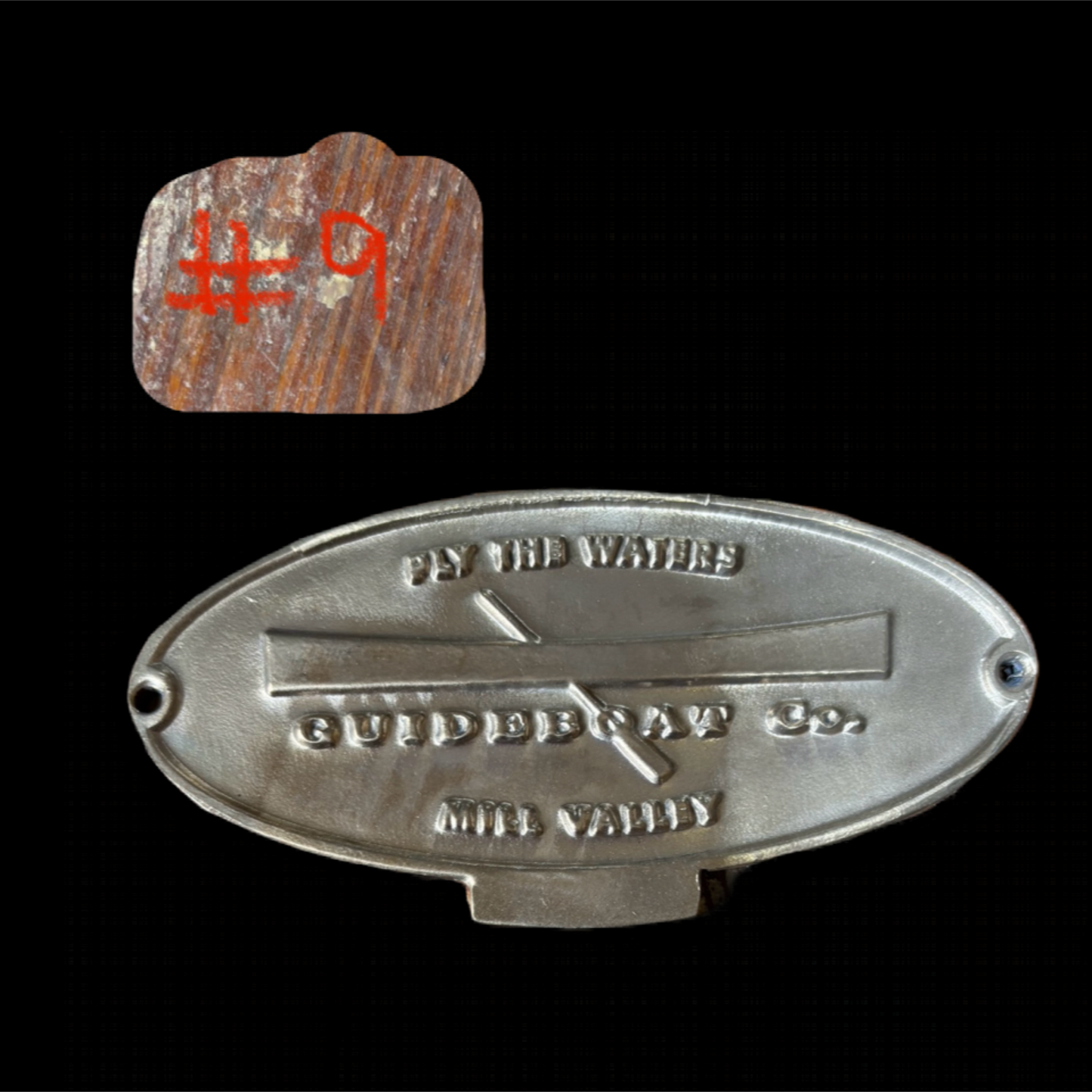 PLY The Waters GuideBoat Co. Mill Valley Builders Plate -- MULTIPLE SYTLES AVAILABLE