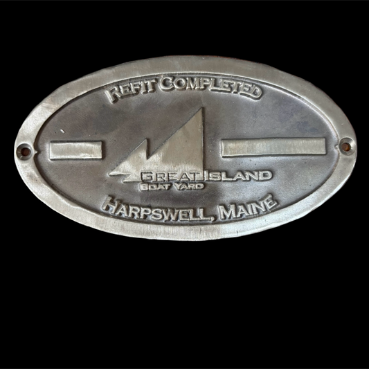 Great Island Boat Yard Builders Plate