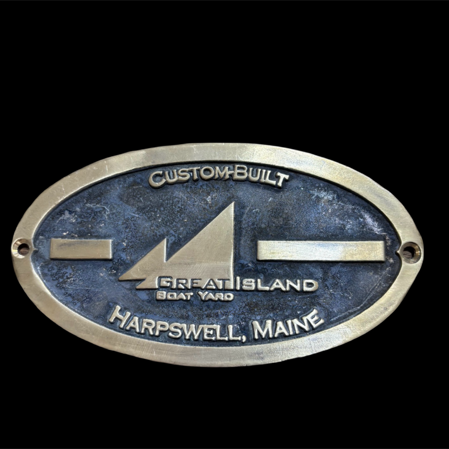 Great Island Boat Yard Builders Plate