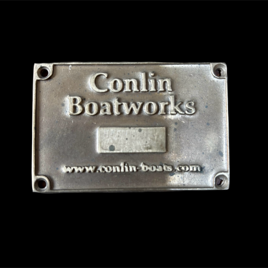 Conlin Boat Works Builders Plate