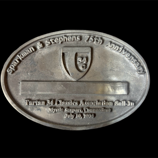 Sportsman & Stephens 75th Anniversary Tartan 34C Builders Plate