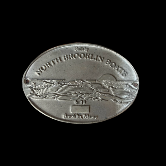 North Brooklin Boats Builders Plate