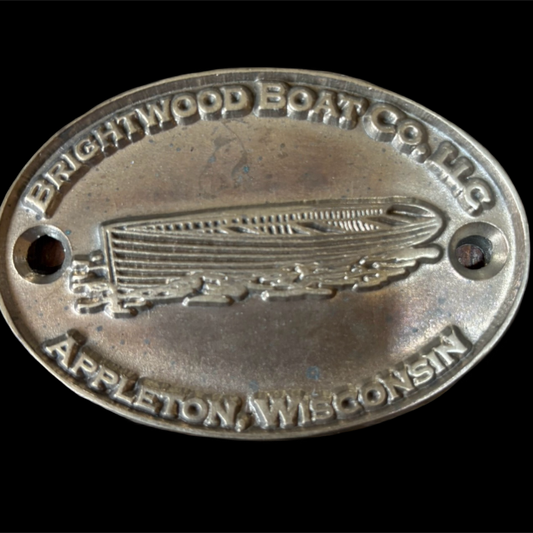 Rightward Boat CO. Builders Plate