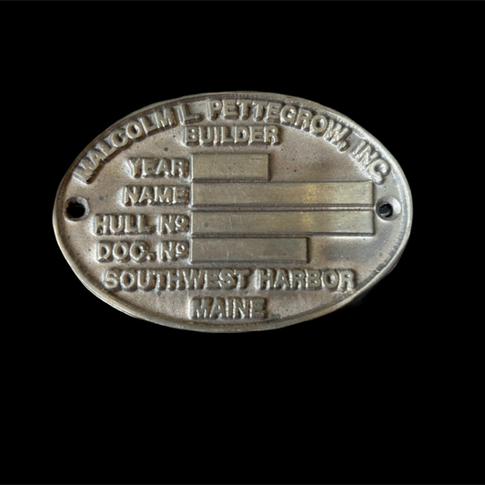 Malcolm L Pettegrow INC Builders Plate