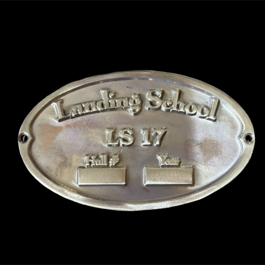 Landing School LS 17 Builders Plate