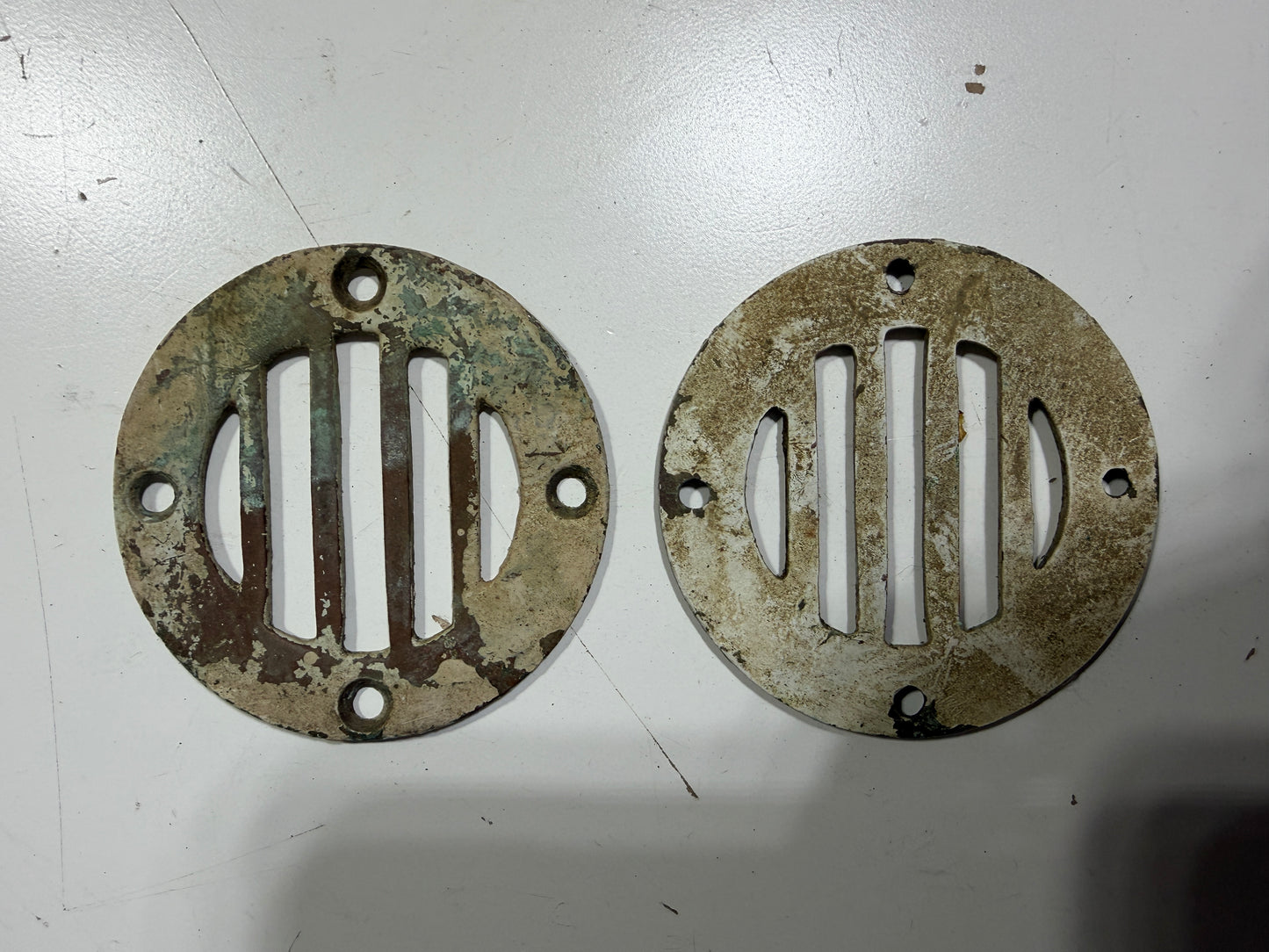 PAIR 3" Bronze Vent Covers - Painted Surface