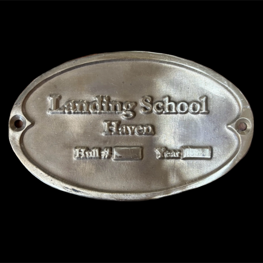 Landing School Haven Builders Plate