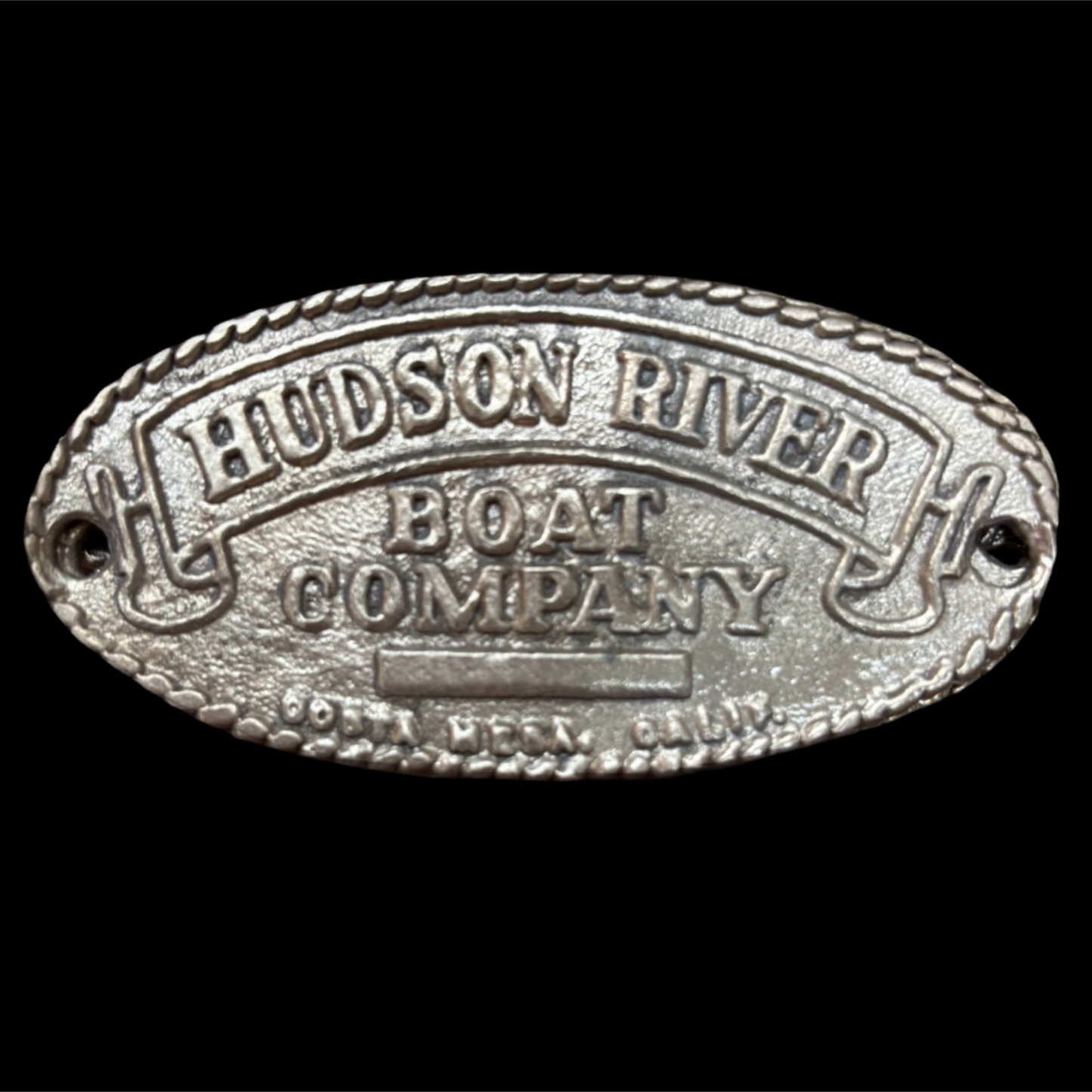 Hudson River Boat Company Builders Plate