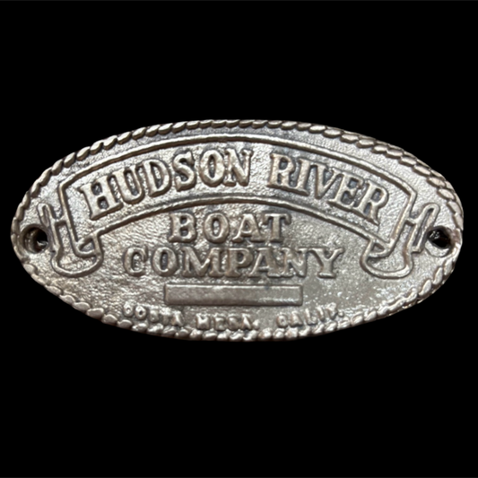 Hudson River Boat Company Builders Plate