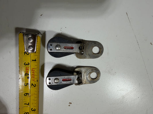 PAIR Micro Ronstan 3/4" Sheaved Fixed Single Blocks - 3/16" Line