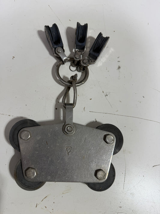 Adjustable Backstay Blocks - C. Sherman Johnson / Harken Blocks