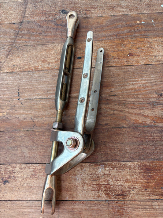 Bronze Merrimen Style Staysail Boom, Gooseneck, and Turnbuckle