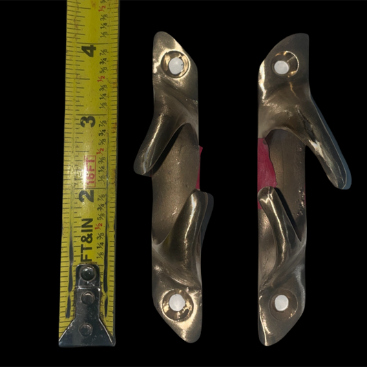 PAIR 4 1/2" SKINNY Skeene Chock Cleat - 1/2" Line