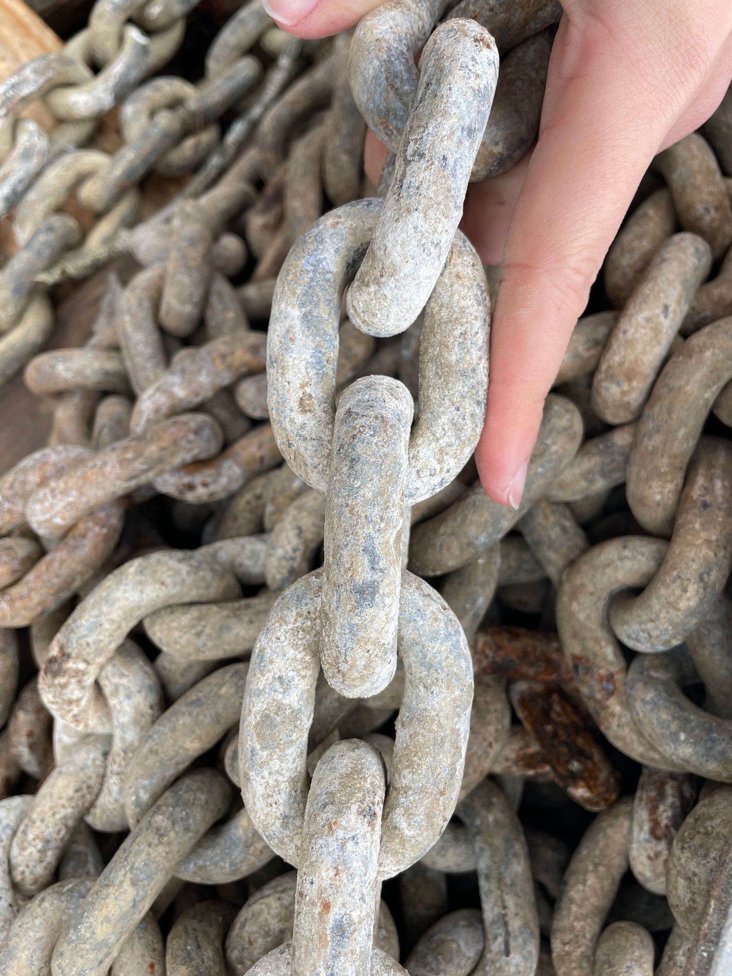 Large Danforth Anchor With 200’ Of 1/2” Chain