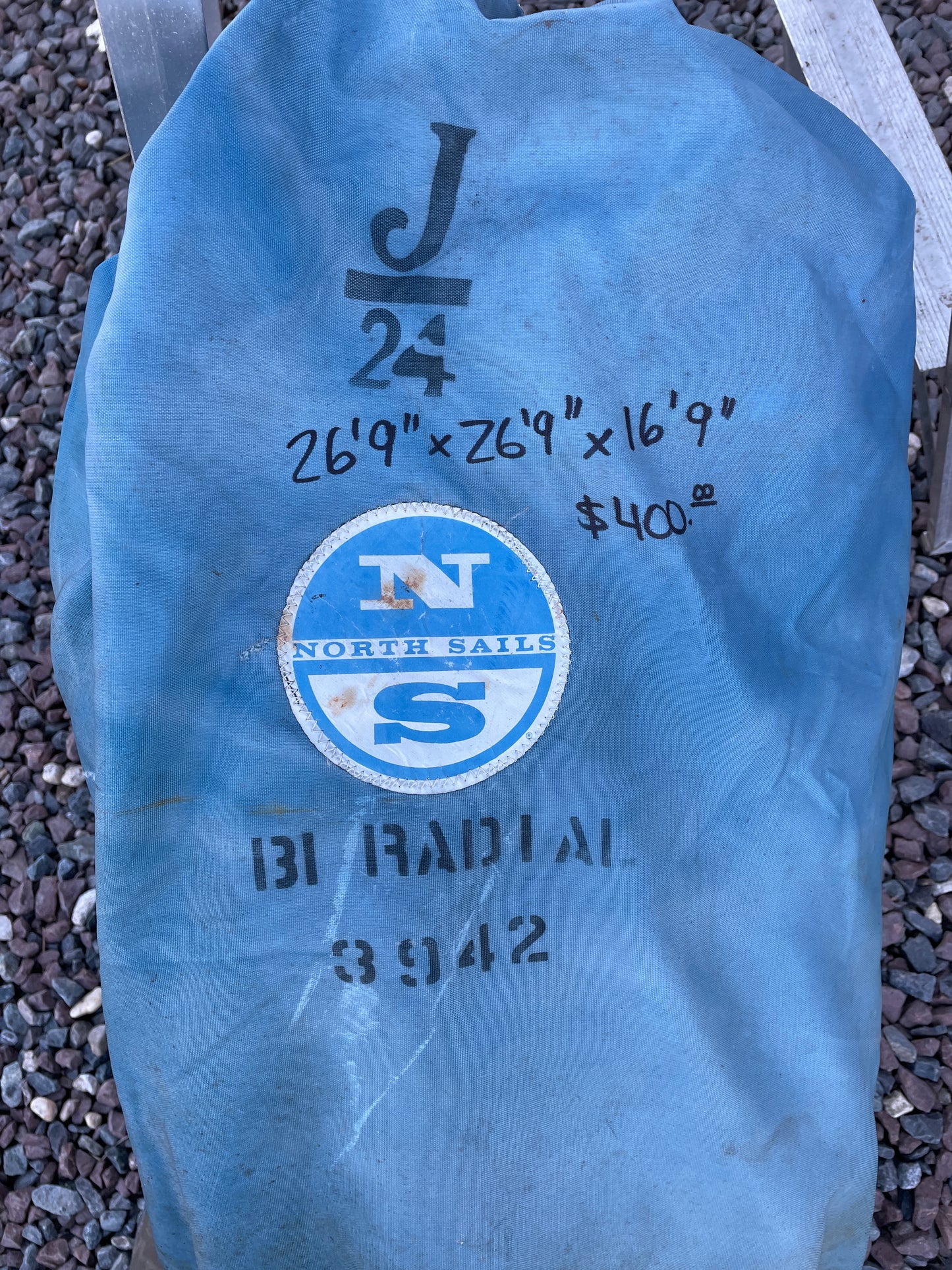 J24 Bi Radial Spinnaker-26’9” x 26’9” x 16’9”