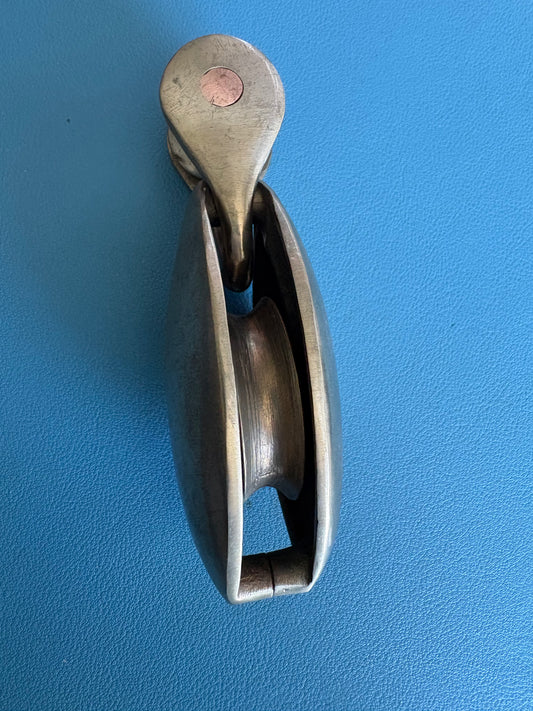 Bronze Single Block 3/8" line with Traveller Fitting