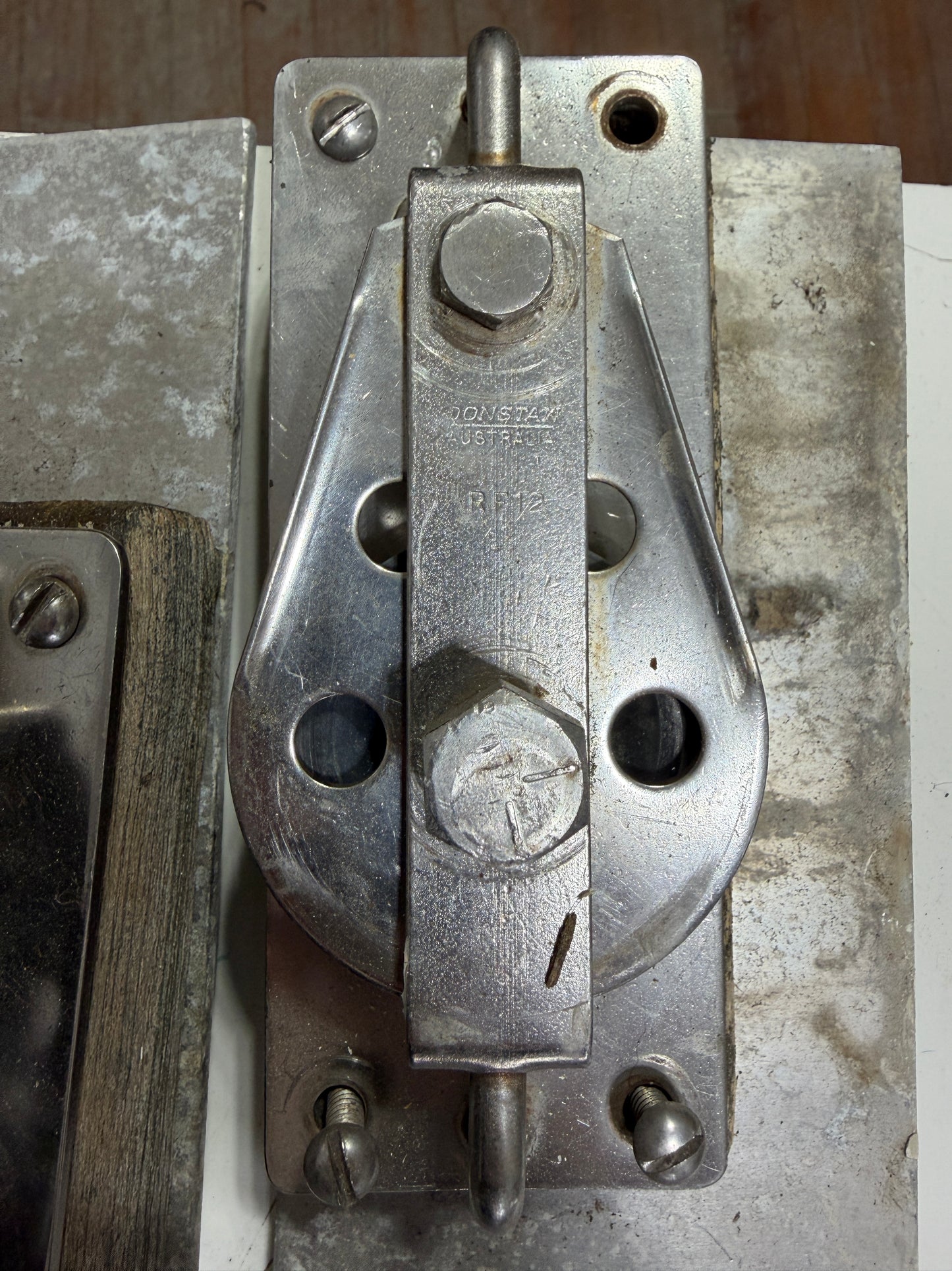 PAIR Ronstan RF12 Cheek Blocks On Mounts/Plates - 5/16" Line