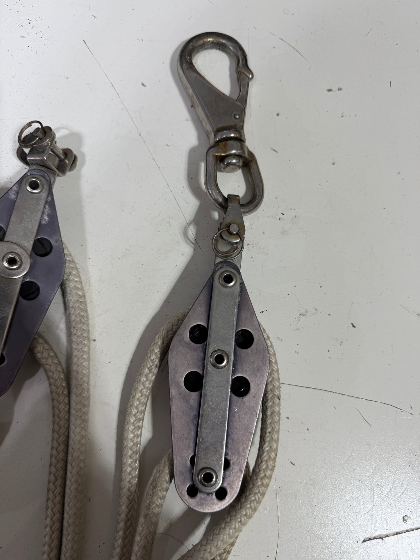 Small Fiddle Block Boom Vang - 10' Line x 5/16" Diameter - 1998 MacGregor 26X