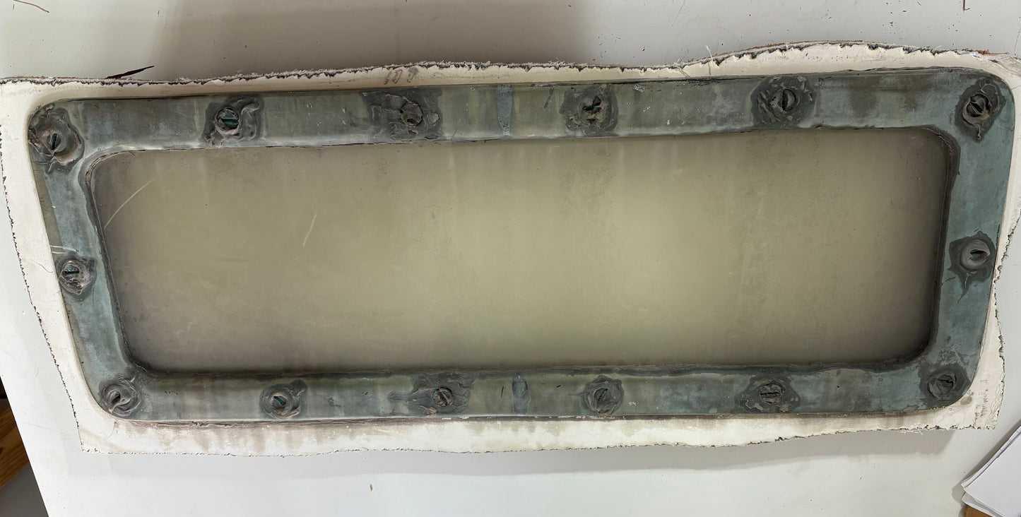 Bronze Fixed Porthole off of Crealock 37
