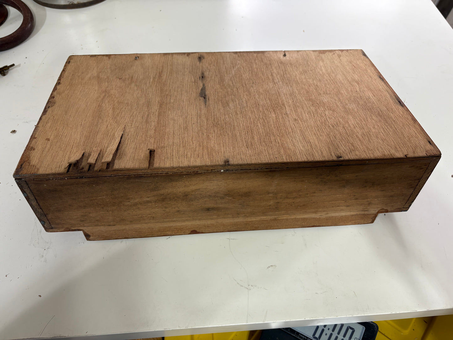 Wall Mount Teak Tool Holder/Shelf Off Crealock 37