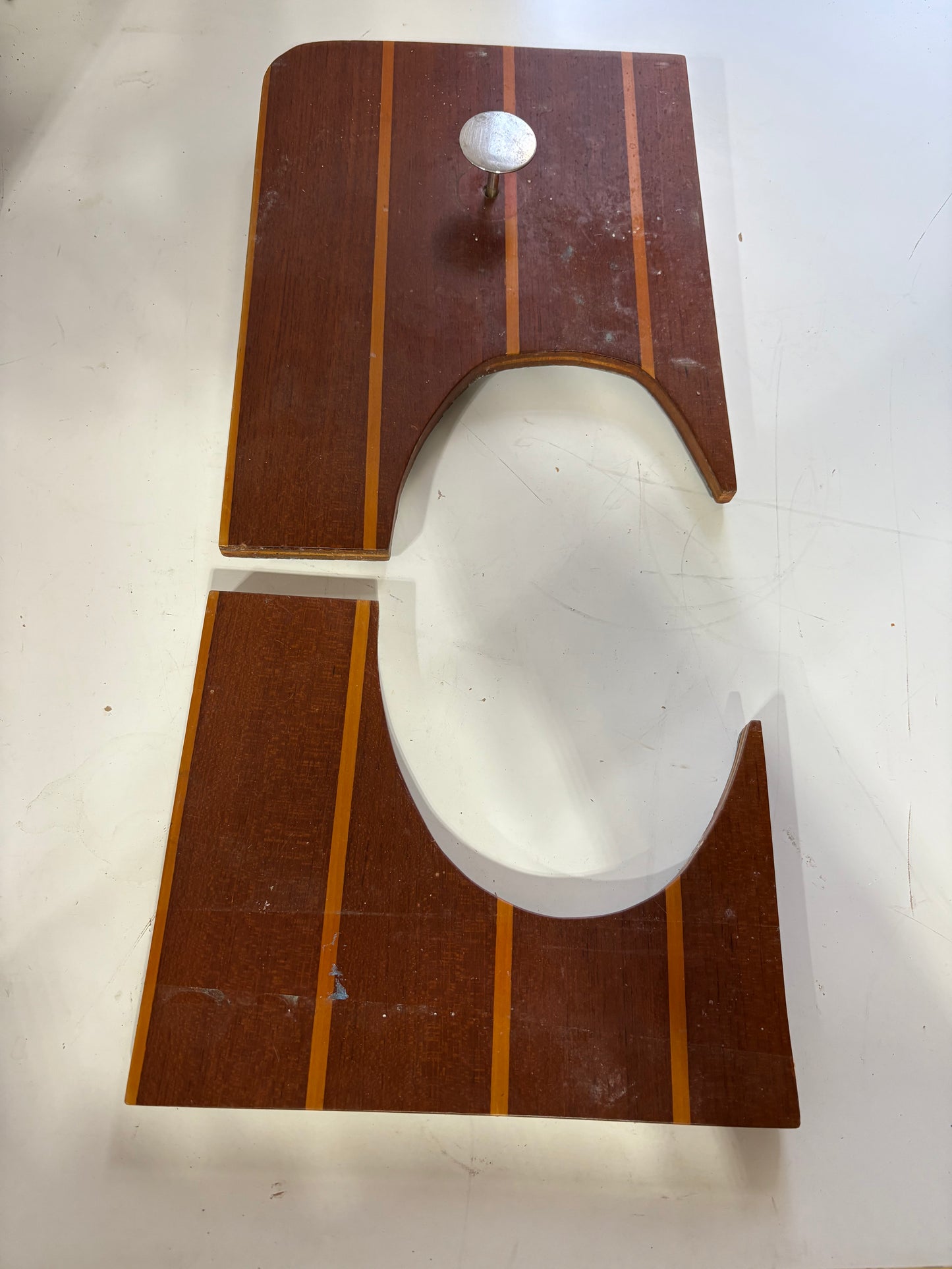 Teak and Holly Mast Collar