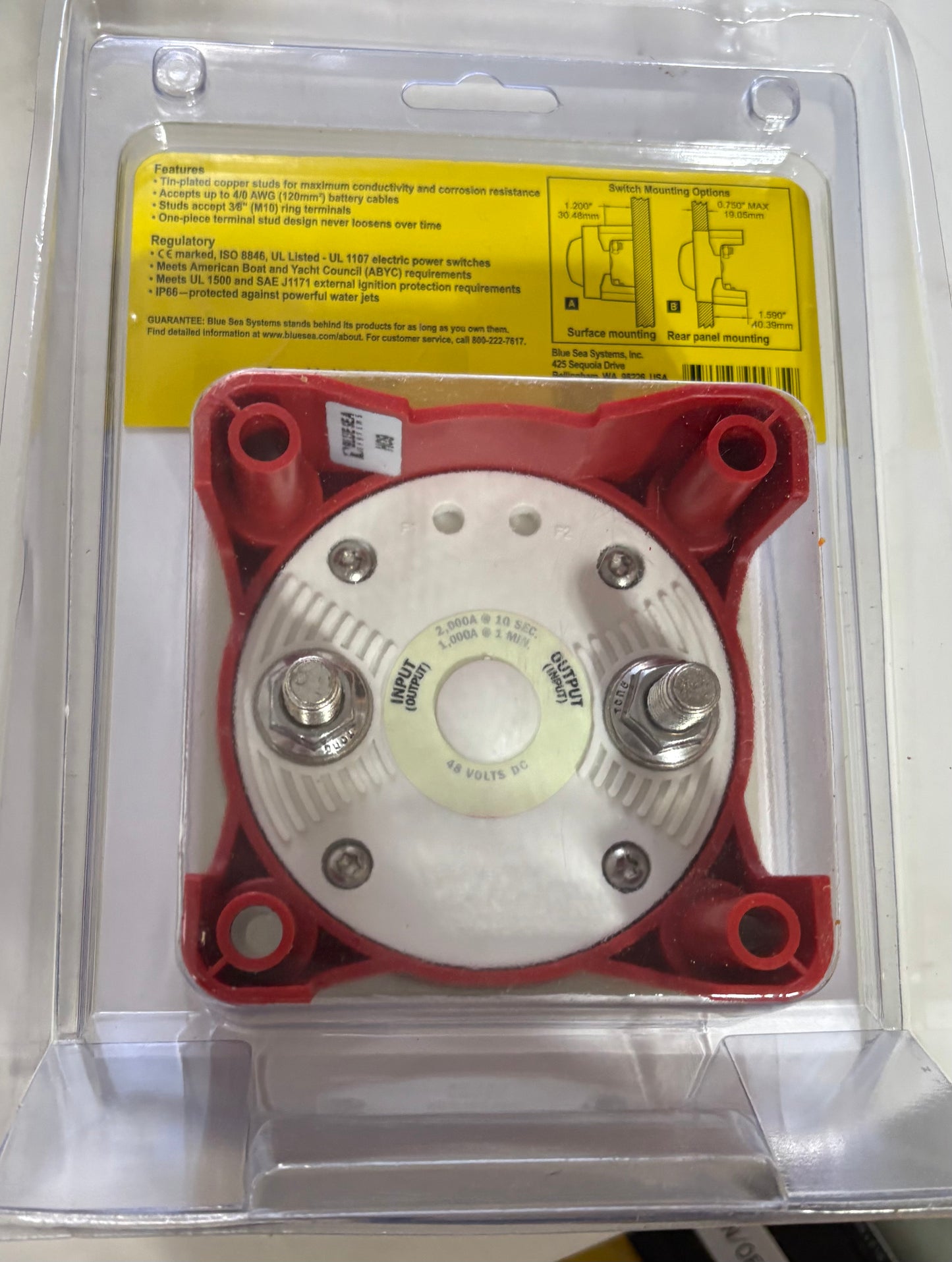 Blue Sea Systems E-Series Battery Switch NEW