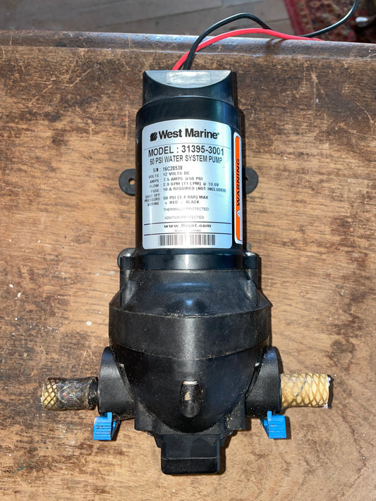 West Marine 50 PSI Water System Pump Model 31395-3001- UNTESTED