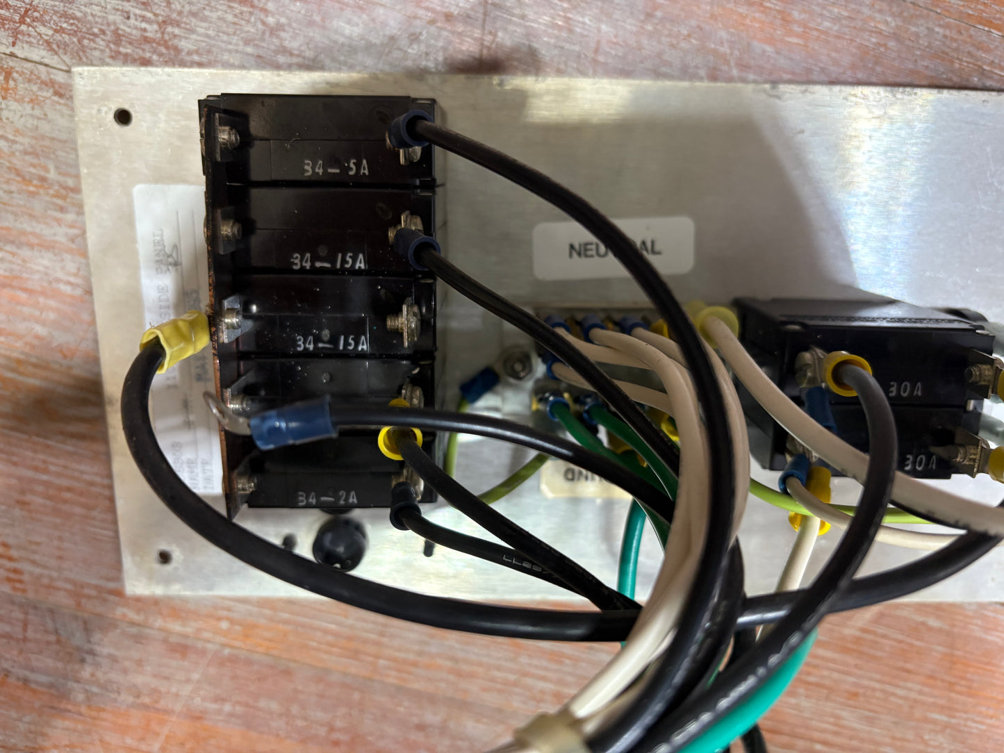 Shore Power 120 VAC 60HZ Panel