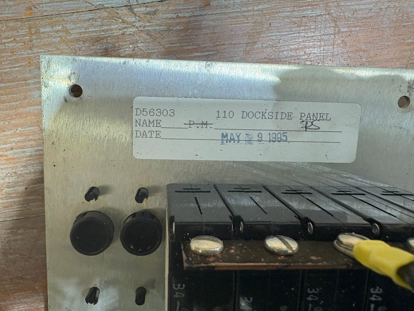 Shore Power 120 VAC 60HZ Panel