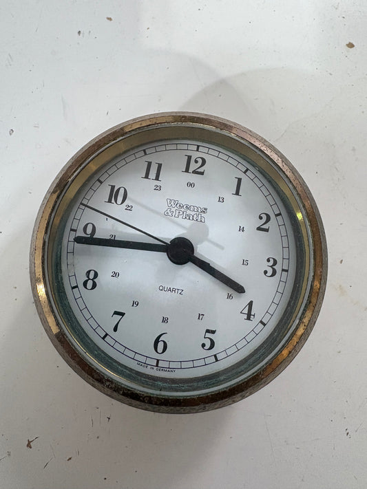 Weems and Plath Bronze Clock 3"