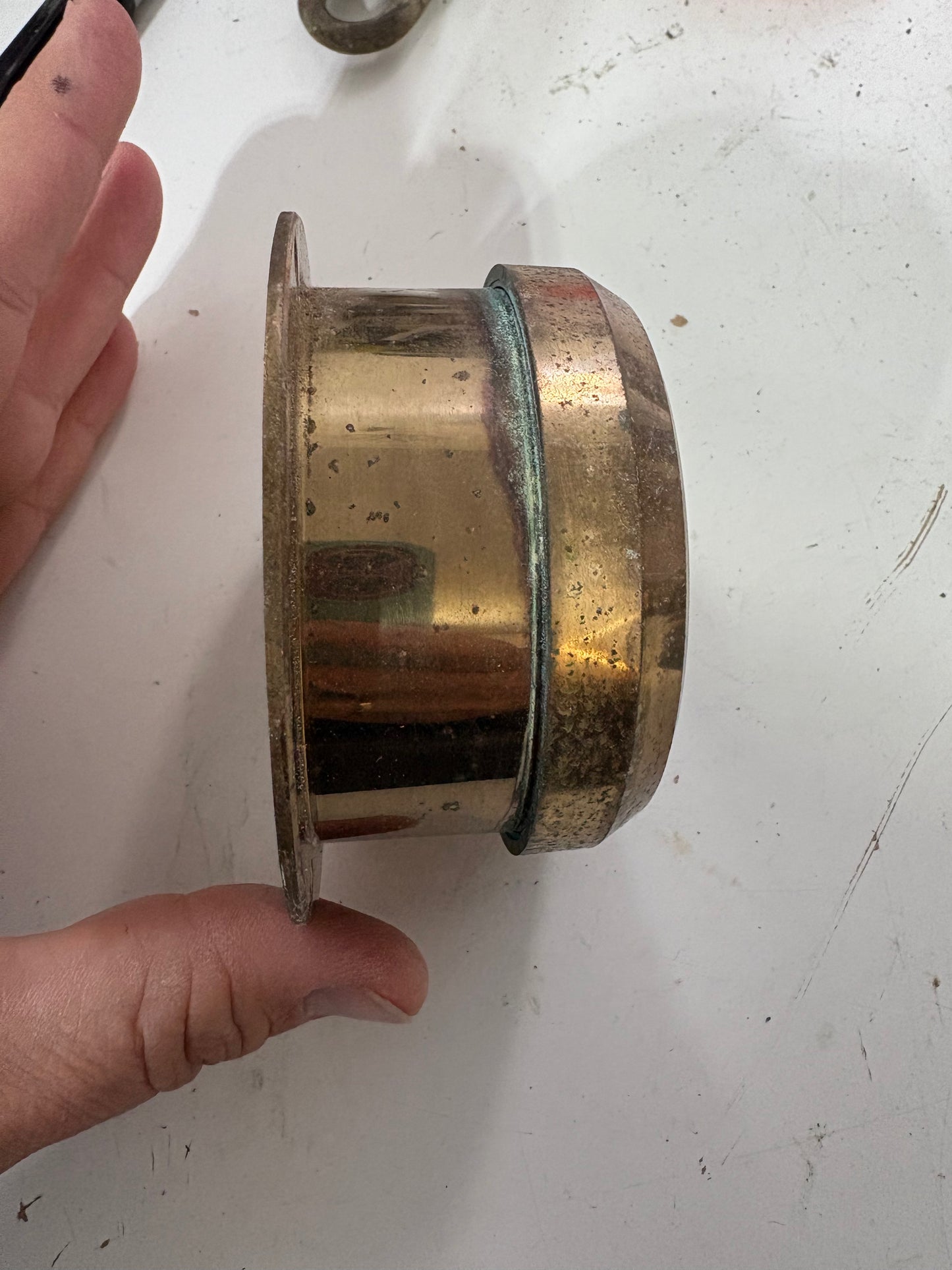 Weems and Plath Bronze Clock 3"