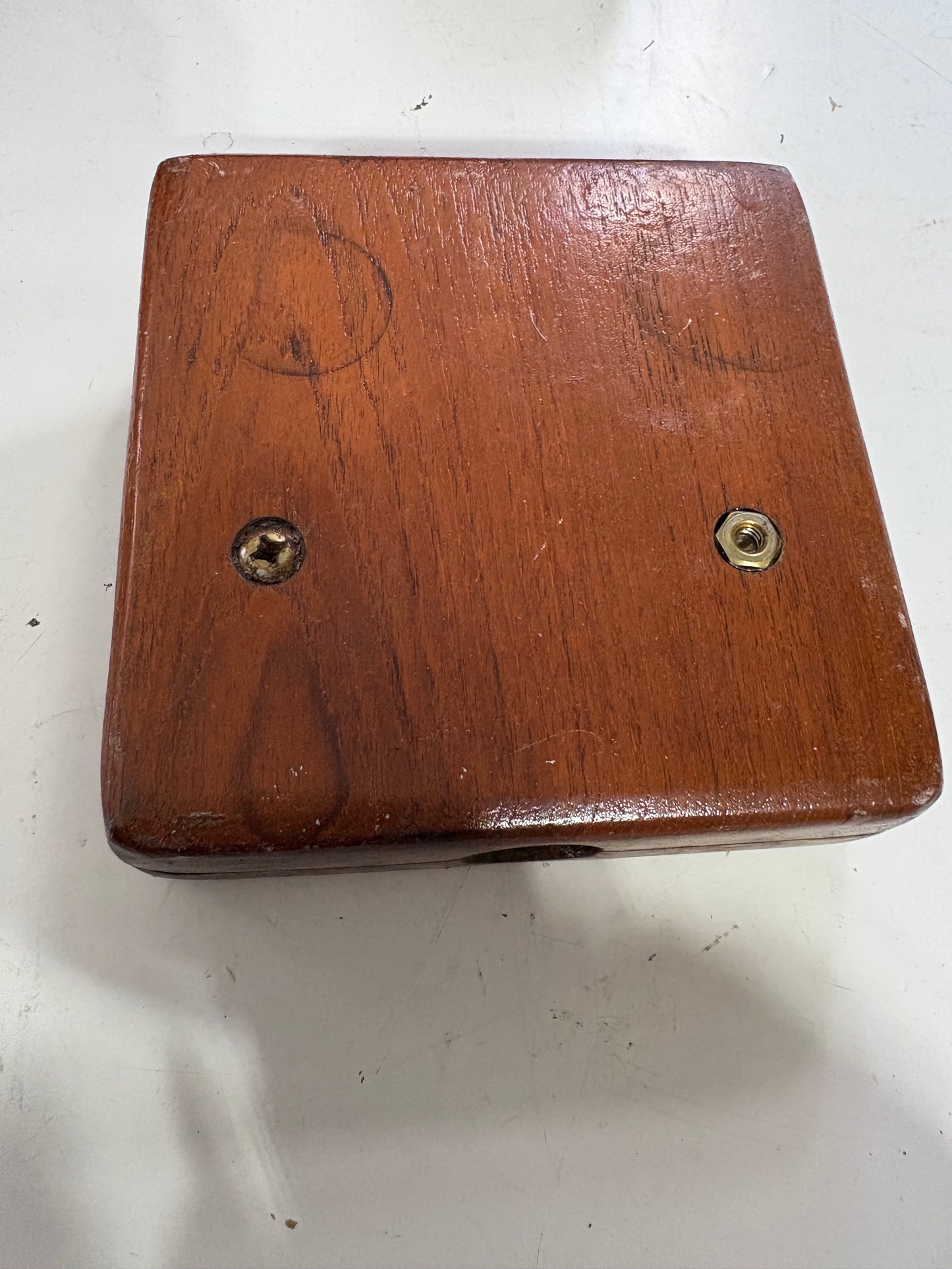 Teak Motor Mount for Stern Railing