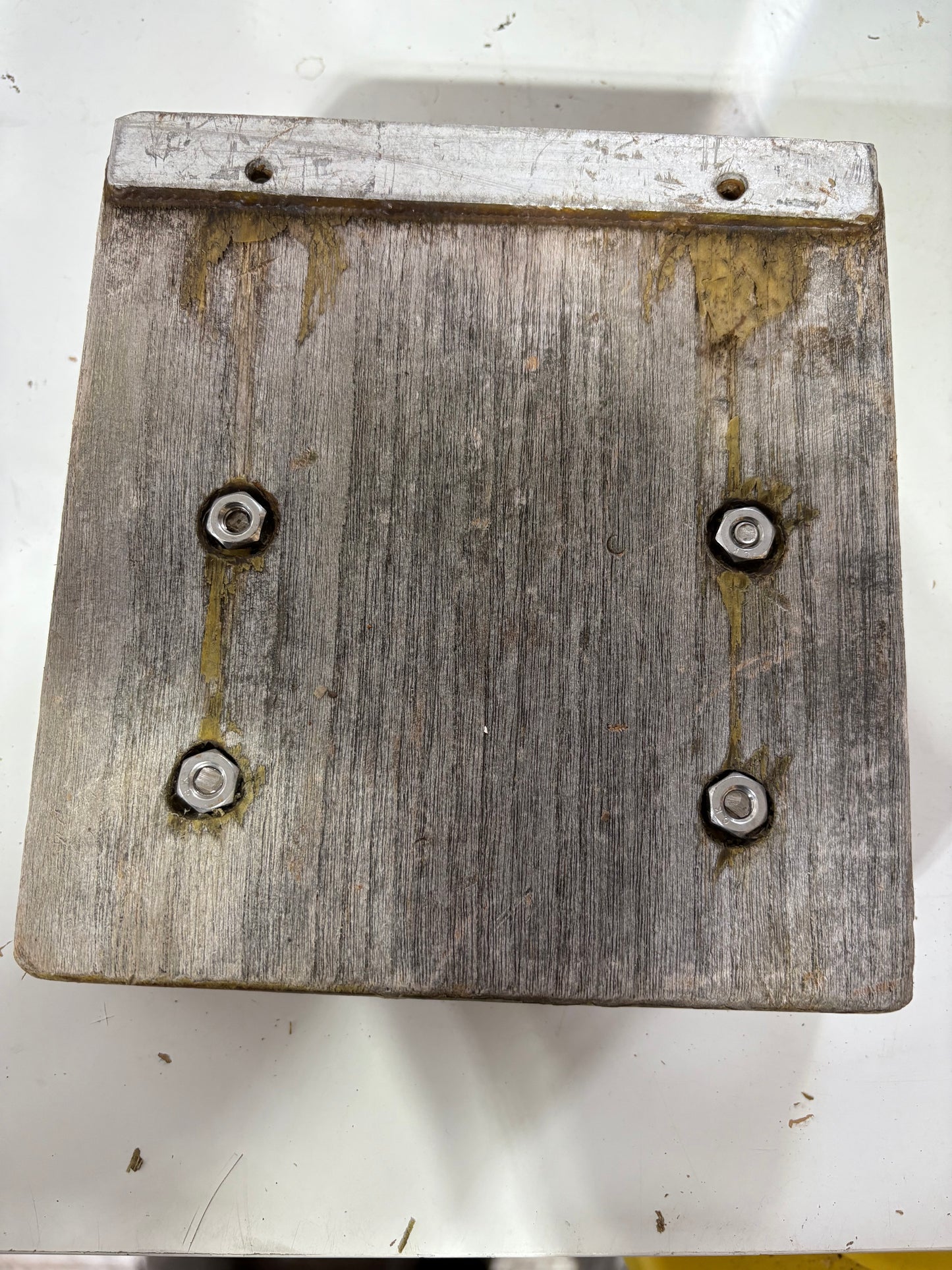 Teak Motor Mount for Stern Railing