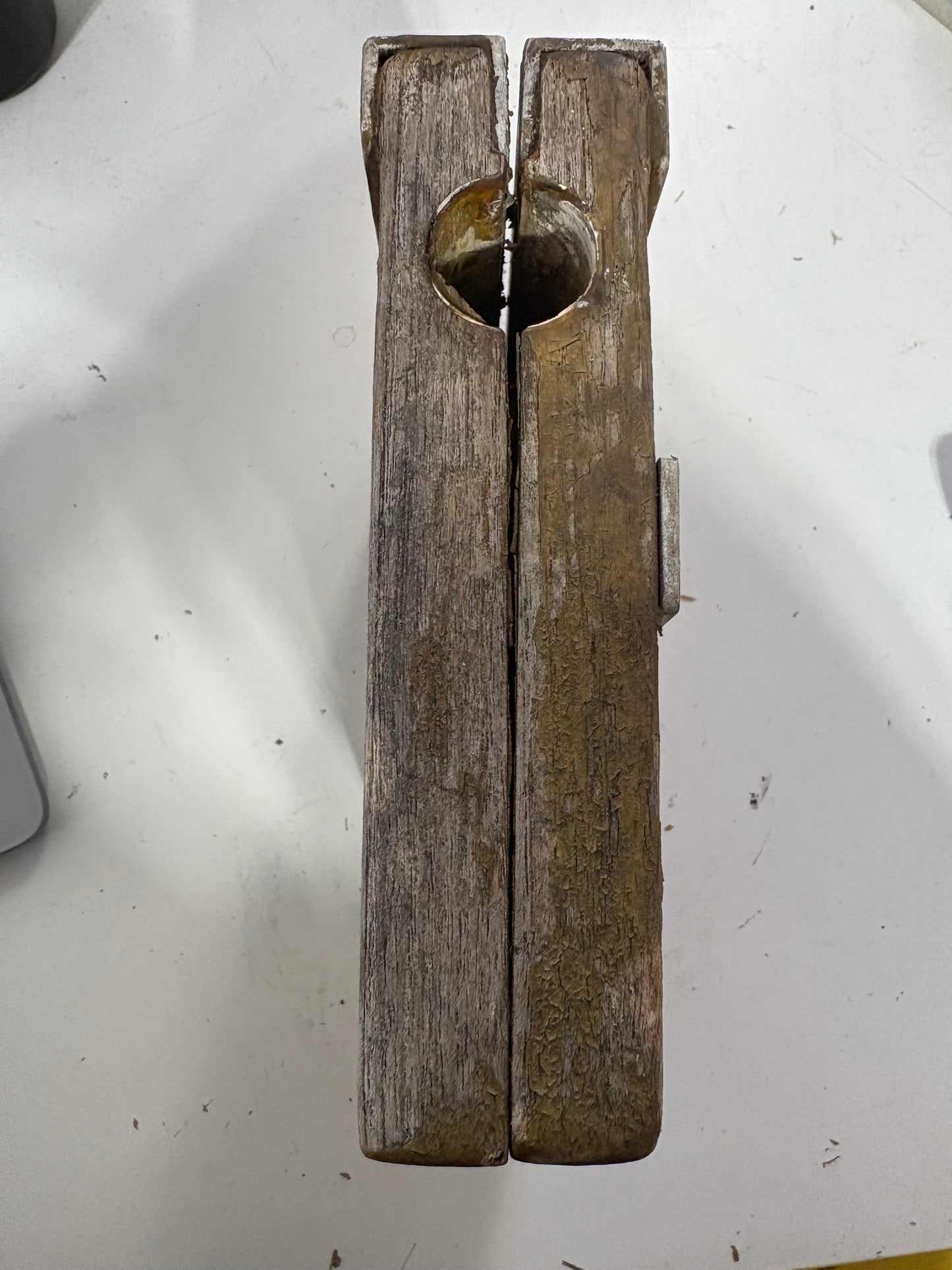 Teak Motor Mount for Stern Railing