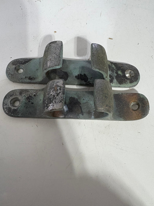 Vintage Bronze Chocks Pair