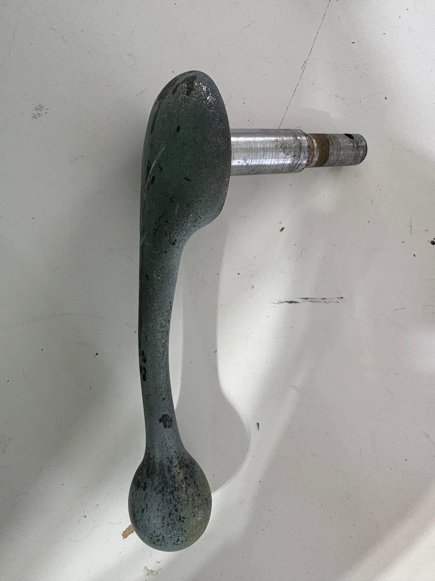 Vintage Bronze Steering Pedestal Throttle