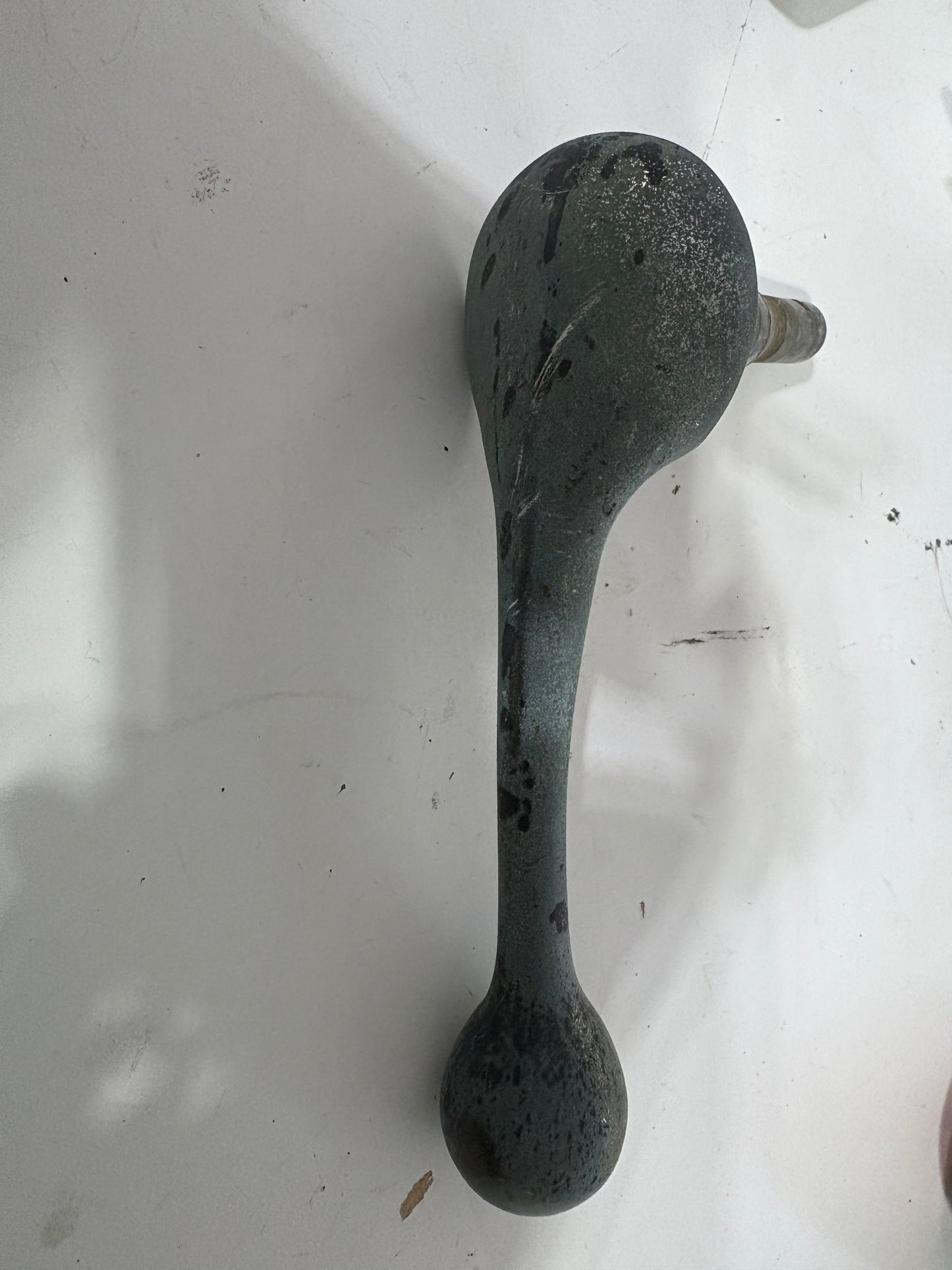 Vintage Bronze Steering Pedestal Throttle