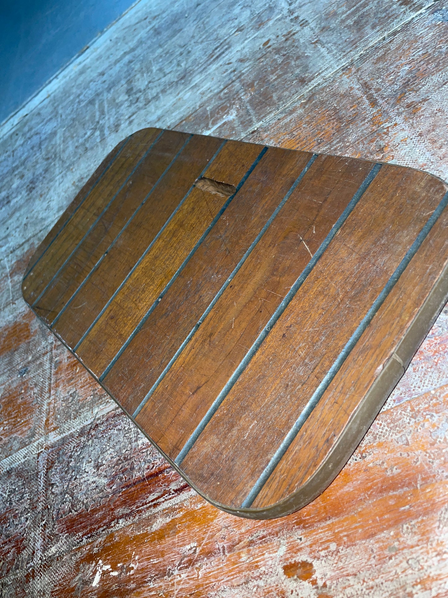 Small Wood Floor Piece - 14” Long x 8” Wide x 7/8” Thick #140