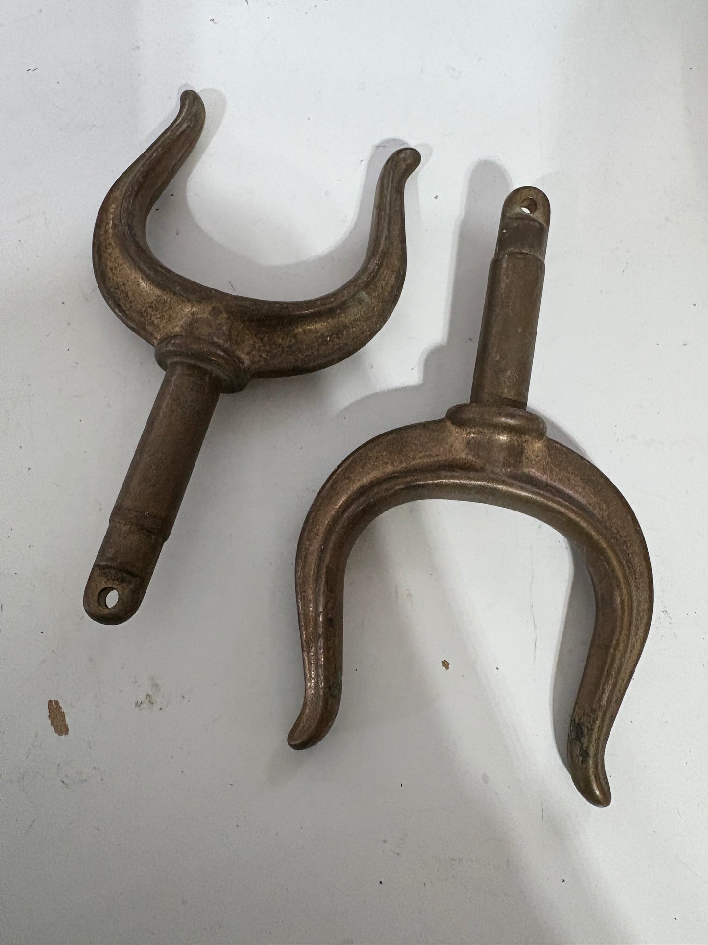 Vintage Brass Oar Locks %"